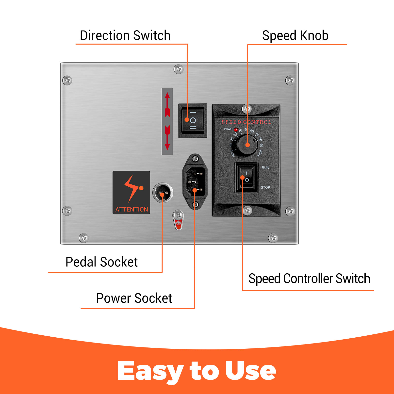 Leevot Electric Sausage Stuffer, 9 Speeds, 10L, Vertical, Stainless Steel with 4 Tubes, Home and Commercial Use