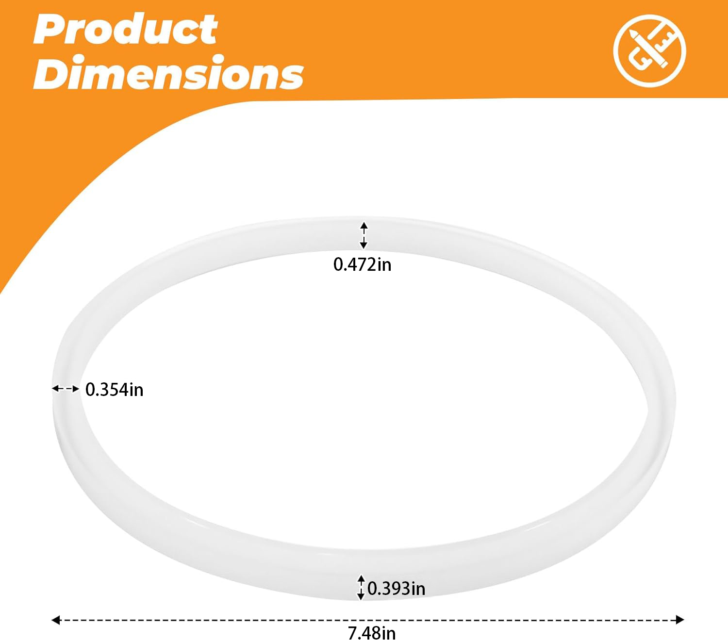 Sausage Stuffer Plunger Gasket O-Ring for 10–15L Machines